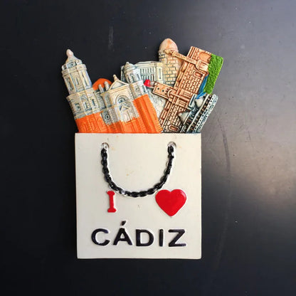 Europe Spain 3D Refrigerator Magnet Tourist Souvenirs Stickers,Home & Kitchen Decoration Fridge Magnet Message Sticker