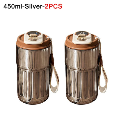 Coffee Cups with Temperature Display Smart Coffee Insulated Mug 316 Stainless Steel Display Temperature Double-walled Insulation