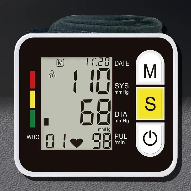 Digital Wrist Blood Pressure Monitor Medical Upper Arm Sphygmomanometer Automatic Tonometer Tensiometro Blood Pressure Meter