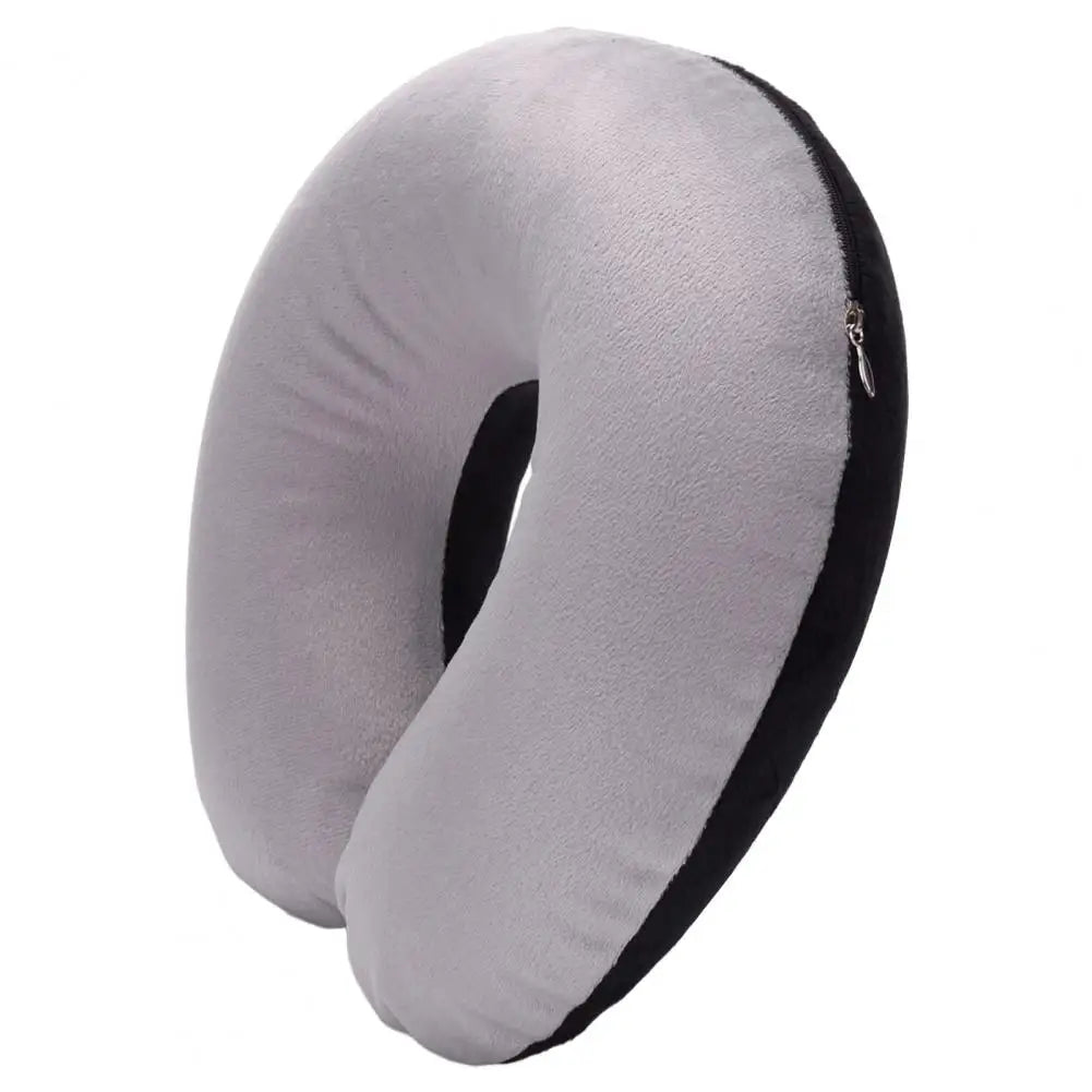U-shaped Neck Pillow Inflatable Fatigue Relief Travel Pillow Flight Headrest Sleep U-shaped Cushion for Plane