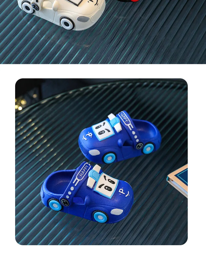 Summer New Dazzling Cool  Kid Hollow Sandals Baby Cute Cartoon Car Home Slippers Boy Breathable Antislip Beach Shoe Girl Shoe실내화