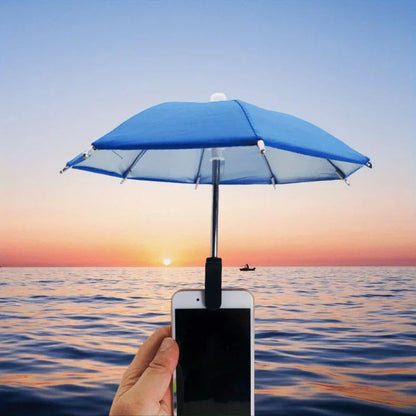 Creative Mini Umbrella Phone Stand Universal Waterproof Holder for Smartphones Portable Outdoor Rain Sun Accessory