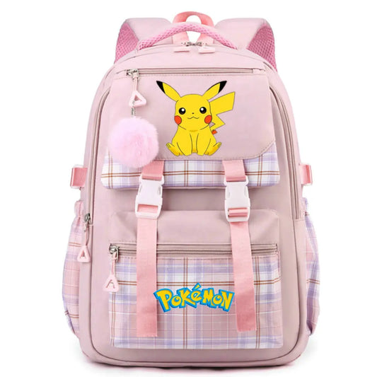 Pokemon Children Backpack Pikachu Anime Cartoon 3D Printed Rucksack High Capacity Teenager Student Schoolbag Boy Girl Book Bag