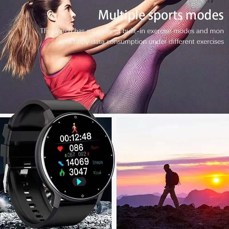 LIGE New Smart Watch Men Riding Sports Fitness Health Monitor Watch  IP67 Waterproof Bluetooth Call For Android ios Smartwatch