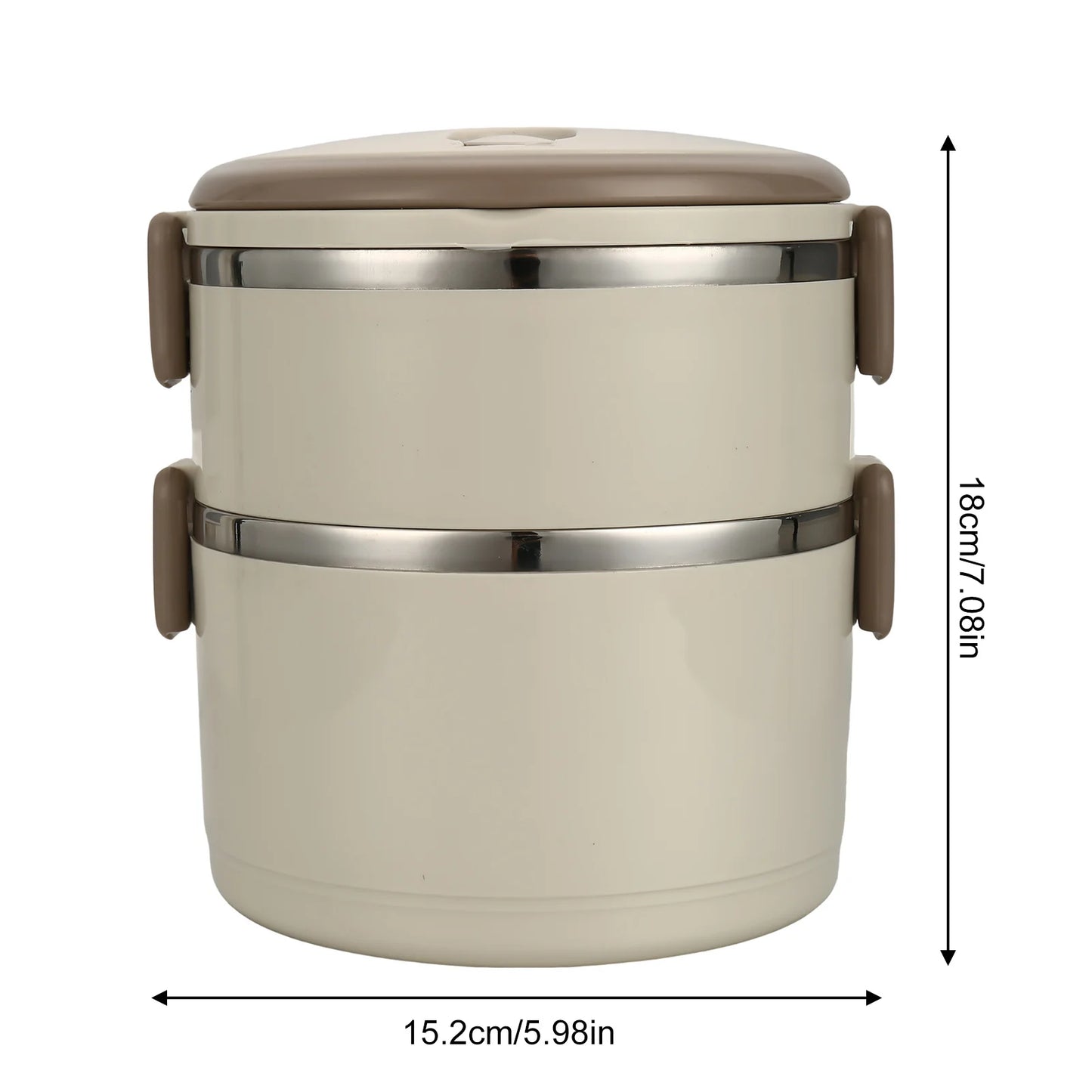 Portable 2/3/4 Layers Picnic Box Outdoor Camping Stainless Steel Insulated Lunch Box Large Capacity Circular Lunch Box With Lid
