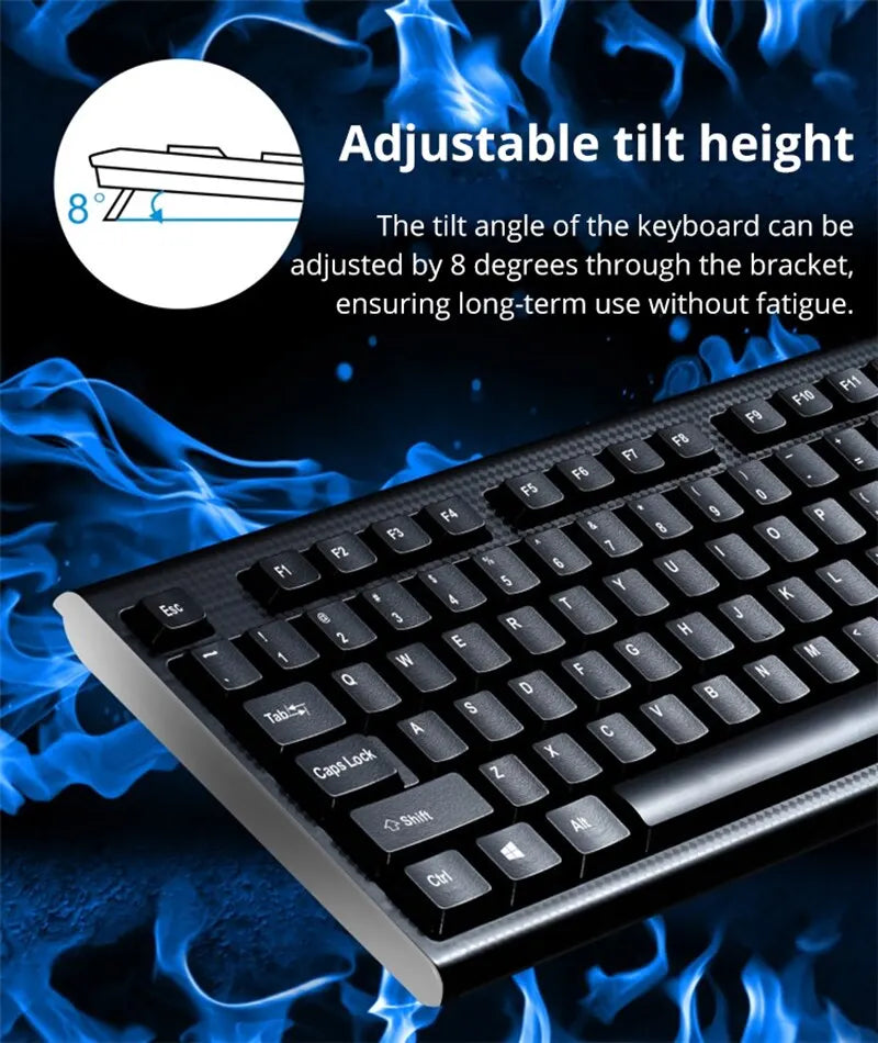 Q9 Single Keyboard USB Square Mouth Business Office Home PS2 Round Hole Wired Desktop Computer