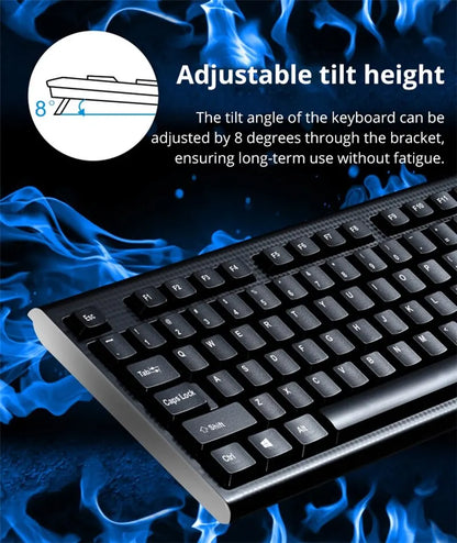 Q9 Single Keyboard USB Square Mouth Business Office Home PS2 Round Hole Wired Desktop Computer