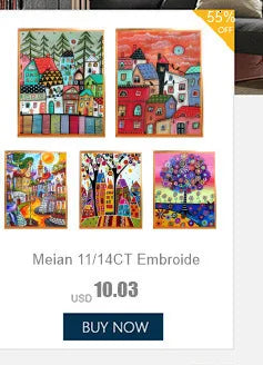 Mandala Flower DIY Cross Stitch Embroidery 11CT Kits Craft Needlework Set Cotton Thread Printed Canvas Home Decoration     Sale