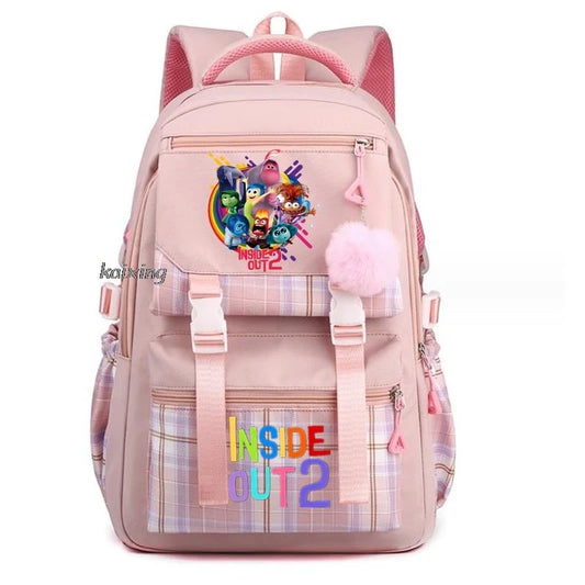MINISO New Inside Out2 Backpacks Women Laptop Computer Large School Backpacks for Girls Packsack Birthday Gift