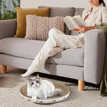 Cardboard Cat Scratcher Durable Bowl-shaped High-Density Cat Scratch Pad For Indoor Cats Indoor Cat Furniture Scratch Post