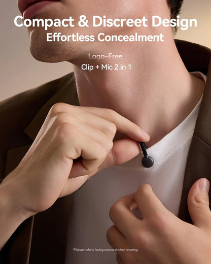 Lark M2S Wireless Lavalier Microphone with USB-C Plug  Titanium Clip, Plug-and-Play Noise Cancelling