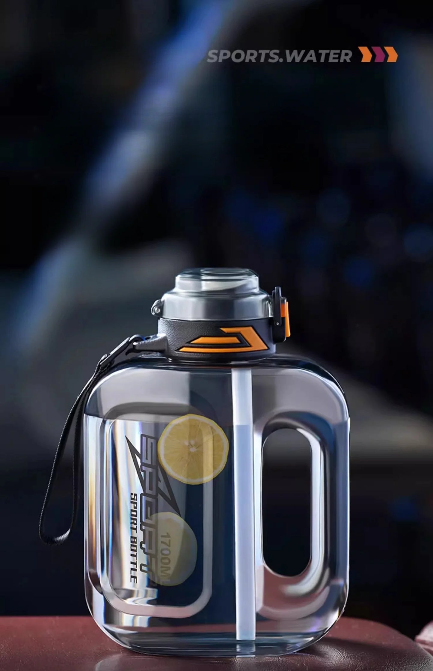 GIANXI Kettle 1.7L Large Capacity Portable Sports Kettles Outdoor Sealed Leak Proof Double Drink Sports Water Cup