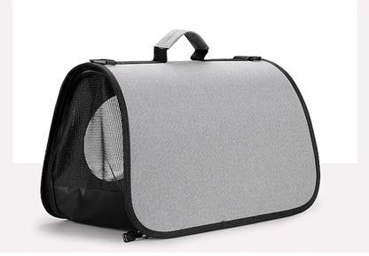 Portable Pet Backpack for Outdoor Travel Foldable Transparent Cat Backpack Suitable Dogs and Cats Breathable Tote Bag for Travel
