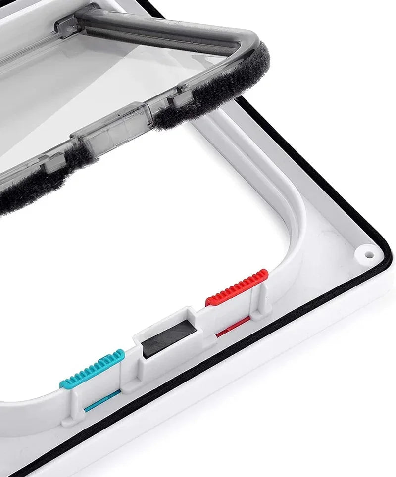 Security Lock Flap Door for Dog Cats Kitten ABS Plastic Small Pet Gate Door Kit Cat Dogs Flap Doors Dog Cat Accessories