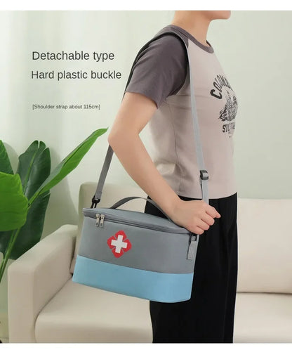 First Aid Kit Medicine Storage Bag Portable Outdoor Rescue Bag Household Large Capacity Medical Kit Storage Organizer