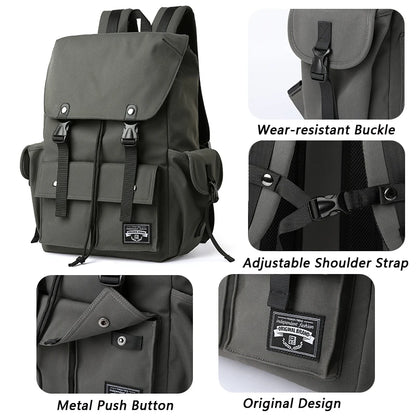 Fashion Waterproof Large Capacity Drawstring Backpack for Men Oxford Durable Travel College Student Laptop School Bag Bookbag