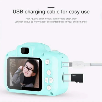 X2 Children Mini Digital Camera Can Take Pictures Video Lovely Small Camera Photography Children Birthday Gift Kids Toys for Kid
