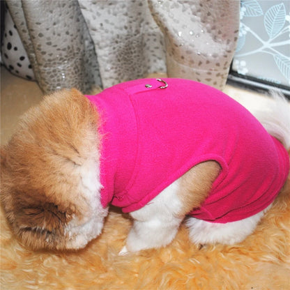 Pet Autumn Winter Warm European American Fleece Vest Costume Dog Cat Coat Waistcoat Puppy Fashion Jacket Breathable Clothes