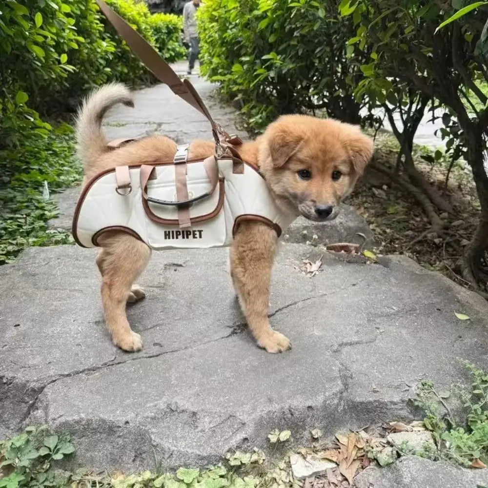 Multifunctional Double Shoulder Dog Carrier Backpack Breathable Adjustable Pet Strap Artifact Washable Dog Outing Bag For Pet