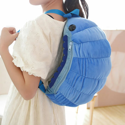 Simulation Insect Backpack Plush Toys Beetle Soft Stuffed Cartoon Watermelon Worm Animal Toy Creative Gift for Children Kids