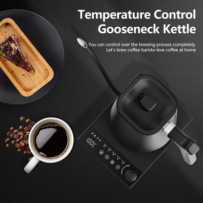 600ml Gooseneck Electric Kettle Hand Brew Coffee Pot Temperature Control Smart Tea Pot Rapid Heating Kettle 220V