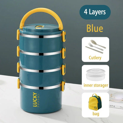 Portable Lunch Box Thermo Insulation Bento Thermos Containers Bento Bag Food Warmer for Kids Food Containers