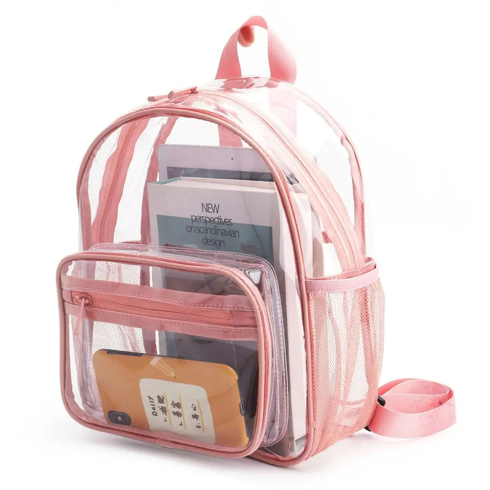 Fashion Large Capacity Unisex Clear Bag Students Bag Backpack PVC Bag
