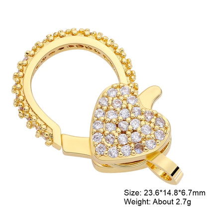 Juya 18K Real Gold Plated Accessories DIY Needlework Beads Pearls Jewelry Making Fastener Closures Lobster Lock Clasps Supplies