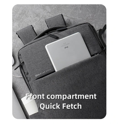 40L Laptop Backpack Durable 17 Inch for Men Women with USB Charger Port & Luggage Sleeve Sturdy College Rucksack Bag For Macbook