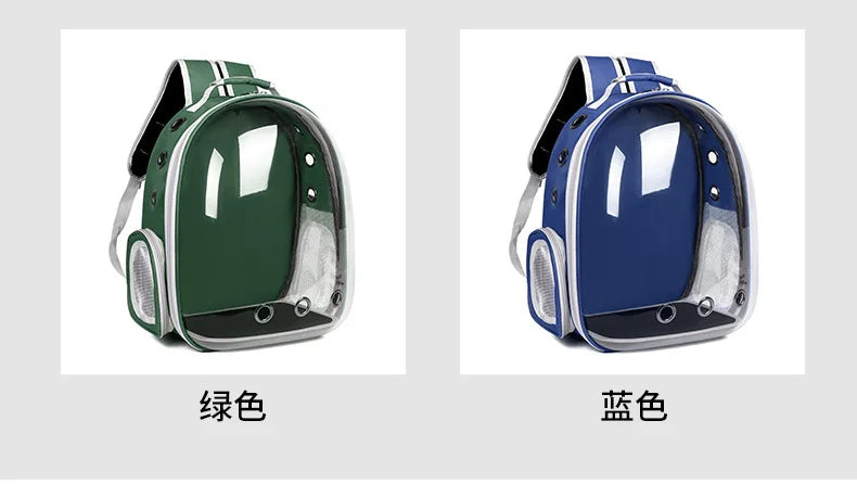 2025 New Space Capsule Transparent Cat Bag Breathable Shoulder Pet Bag Portable Cat Bag Pet Supplies Pet Backpack