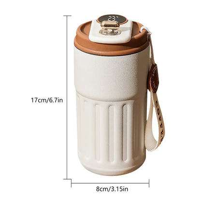 Premium products Intelligent thermos coffee LED temperature display coffee cup 316 stainless steel tumbler portable thermos