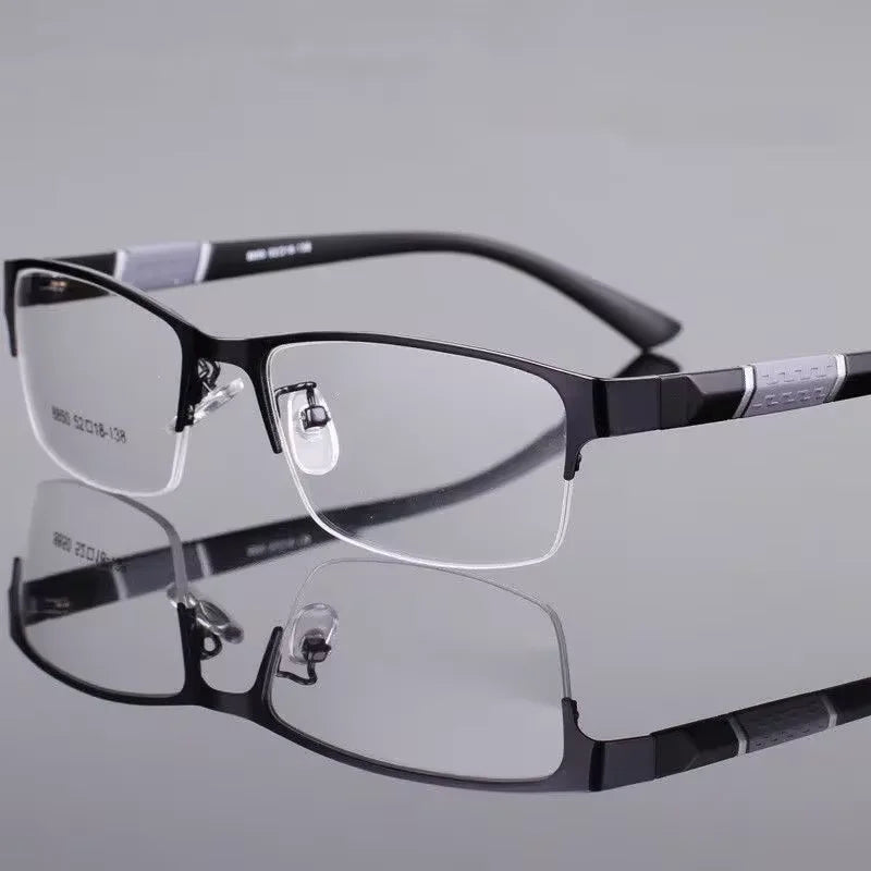 Reading Glasses Men Women High Quality Half-frame Diopter Glasses Business Male Presbyopic Eyeglasses +1.0 1.5 2.0 2.5 3.0 3.5 4