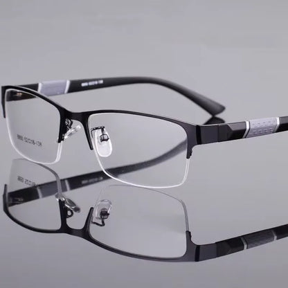 Reading Glasses Men Women High Quality Half-frame Diopter Glasses Business Male Presbyopic Eyeglasses +1.0 1.5 2.0 2.5 3.0 3.5 4