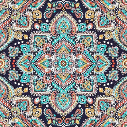 Mandala Flower DIY Cross Stitch Embroidery 11CT Kits Craft Needlework Set Cotton Thread Printed Canvas Home Decoration     Sale