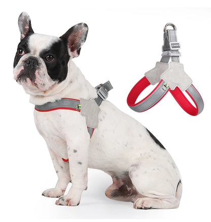No-Pull Dog Harness Vest for Small Medium Dogs Cats Hiking Breathable Adjustable Chest Strap Bulldog Chihuahua Pet Accessories