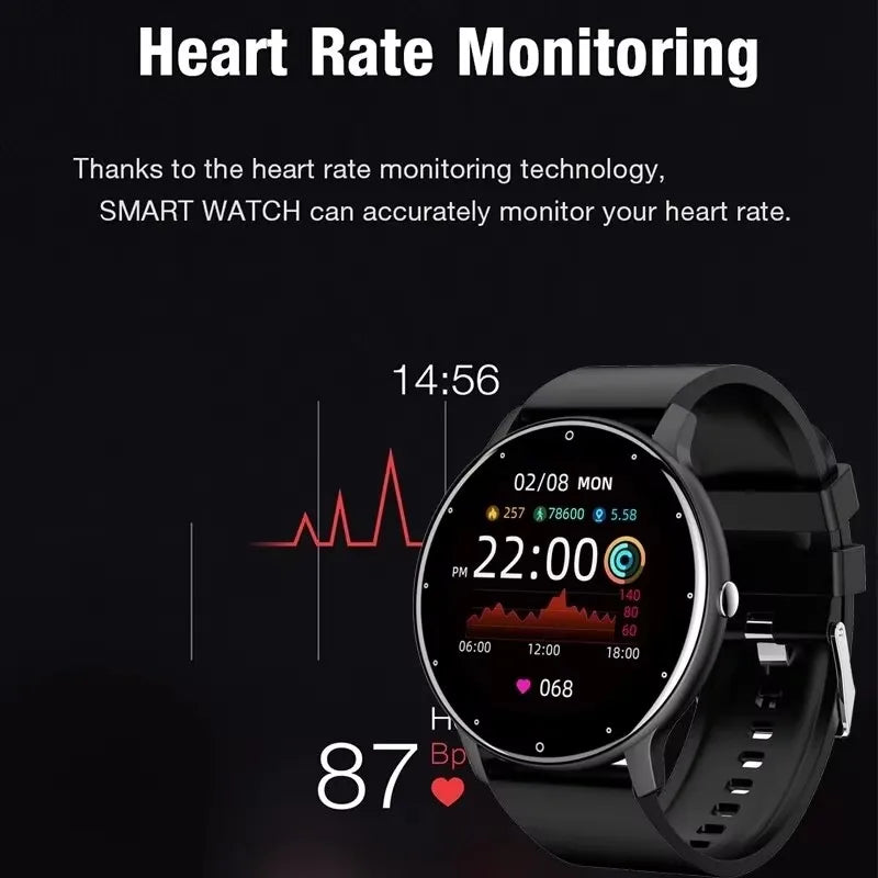LIGE New Smart Watch Men Riding Sports Fitness Health Monitor Watch  IP67 Waterproof Bluetooth Call For Android ios Smartwatch