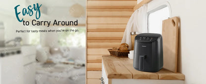 t Mini Air Fryer 2.1 Qt, 4-in-1 Small Airfryer, Roast, Reheat, Low-noise, Nonstick and Dishwasher Safe Basket, 30 In-App Recipes