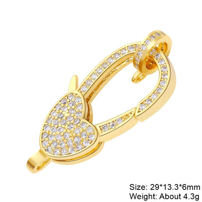 Juya 18K Real Gold Plated Accessories DIY Needlework Beads Pearls Jewelry Making Fastener Closures Lobster Lock Clasps Supplies