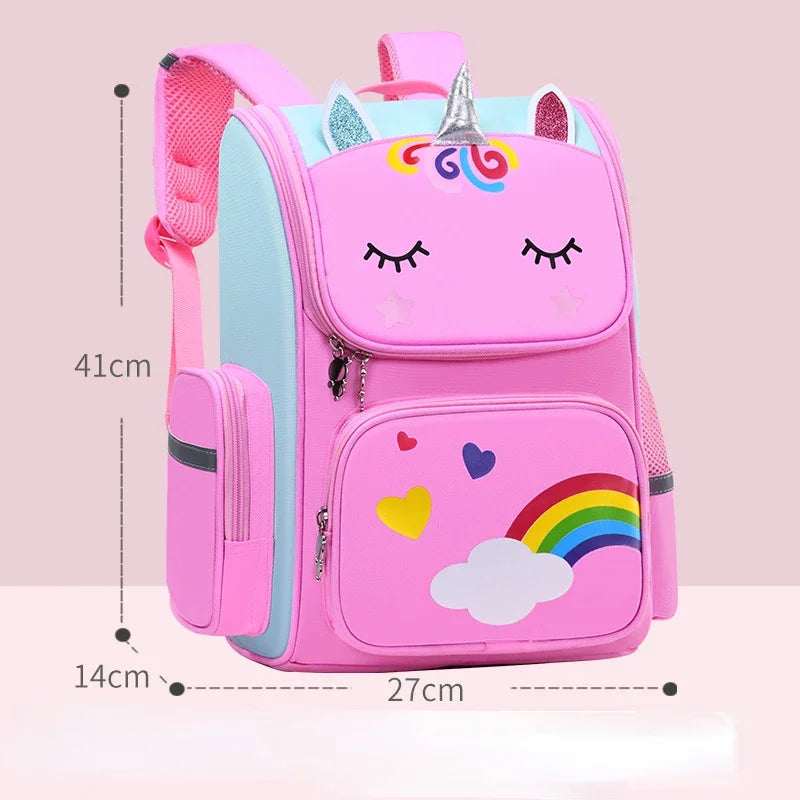 Kawaii Children's Space Backpack Primary and Secondary School Preschool Children Backpack for Girls Cute Waterproof Little Class
