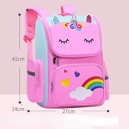 Kawaii Children's Space Backpack Primary and Secondary School Preschool Children Backpack for Girls Cute Waterproof Little Class