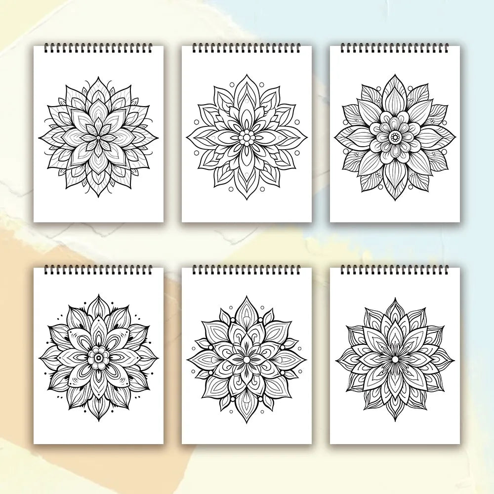 Spiral Coloring book -30 Sheets adult coloring book, 11.2 x 8.3 inches, 100g thick paper, drawing book, homecoming holiday gift