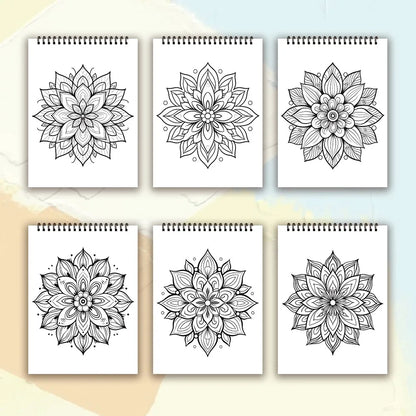 Spiral Coloring book -30 Sheets adult coloring book, 11.2 x 8.3 inches, 100g thick paper, drawing book, homecoming holiday gift