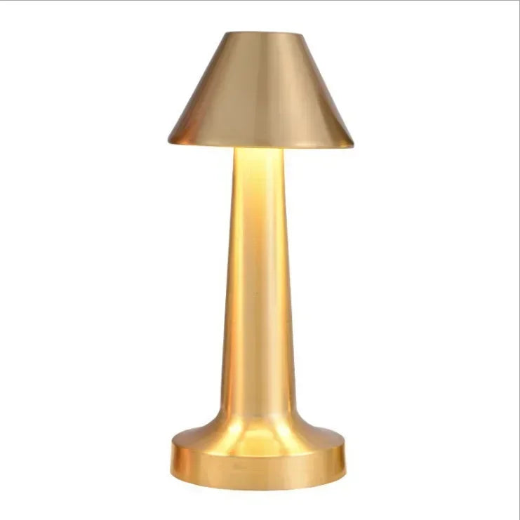 Retro LED Table Lamp Touch Dimmable Rechargeable Desk Light for Restaurant Coffee Bar Atmosphere Backlight Home Bedroom Decor