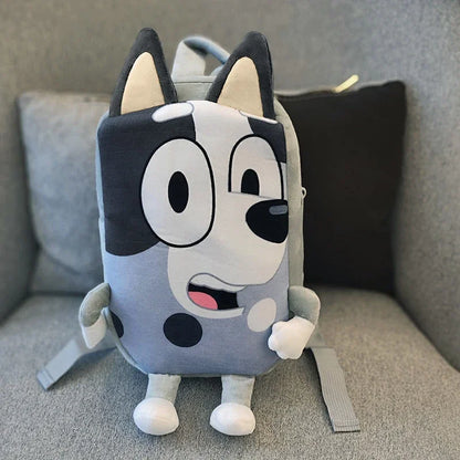 Bluey Anime Backpack Toys Bingo Muffin Cartoon Dog Mini Kindergarten Children School Bag Stuffed Plush Bag Gift For Kids