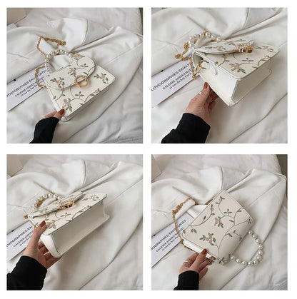 NEWEST Shell Beads Bags Fashion Sweet Bag Women's Handbags Lace Wedding Chic Lady Chain Women Shoulder Crossbody Bag