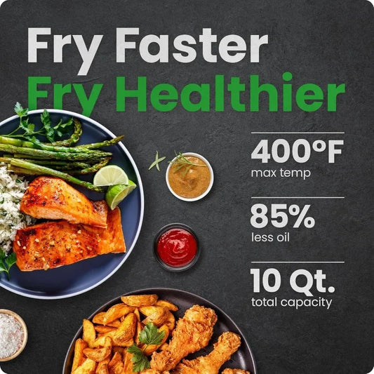 Tool Digital Air Fryer+ Rotisserie, Dehydrator, Convection Oven, 17 Touch Screen Presets Fry, Dehydrate, Guaranteed Authentic.