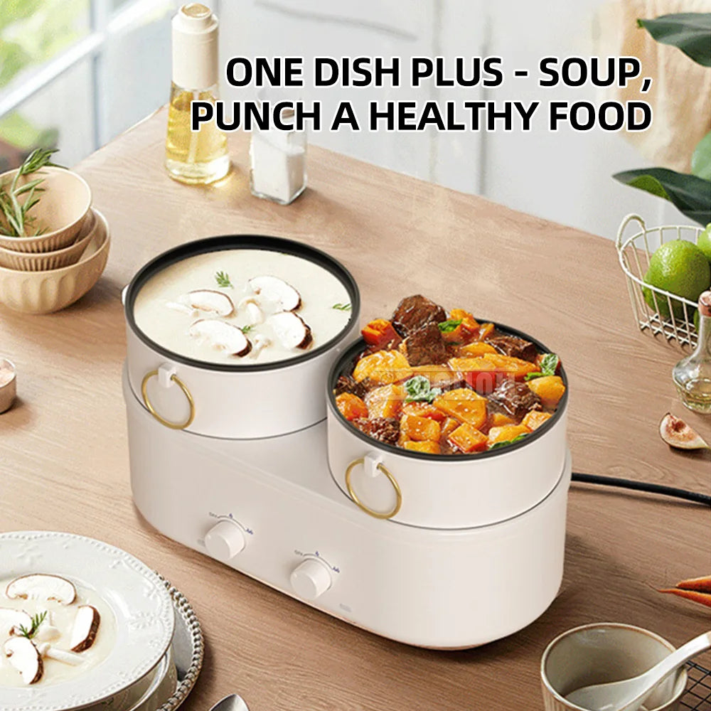Multifunctional Cooker Electric Double Boiling Pot Split Type Kitchen Cooking Pot Pentola Elettrica