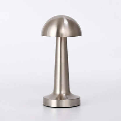 LED Table Light 3 Color Modes Retro Coffee Table Lamp with Touch Control Mushroom & Dumbbell Styles Sensor Rechargeable Night