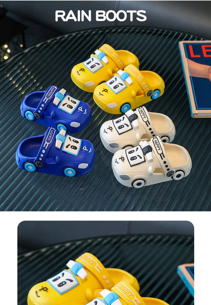 Summer New Dazzling Cool  Kid Hollow Sandals Baby Cute Cartoon Car Home Slippers Boy Breathable Antislip Beach Shoe Girl Shoe실내화