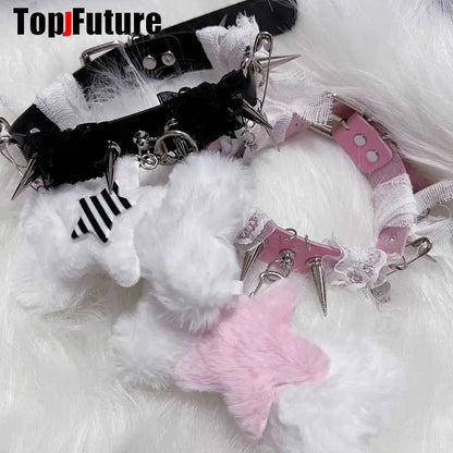 Women Y2K Girl bloody punk Harajuku Gothic Lolita sick injured short necklace Halloween cosplay props subculture Chokers Choker